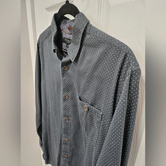 Ted Baker London Green Polka Dot Button Down Shirt - Picture 7 of 12